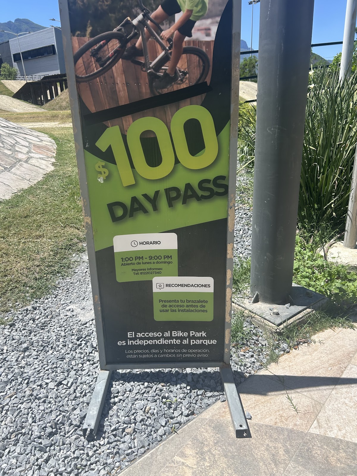 Pase de día $100 en Esfera Bike Park