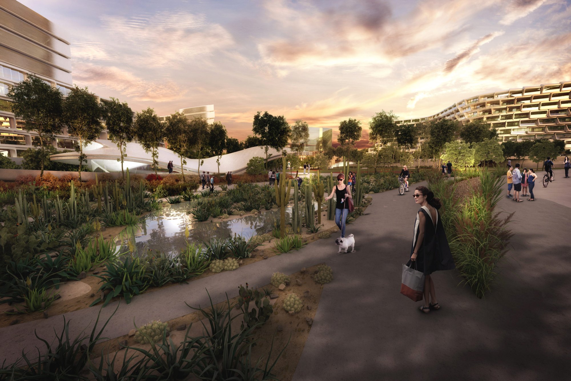 Los jardines — render en Esfera Park